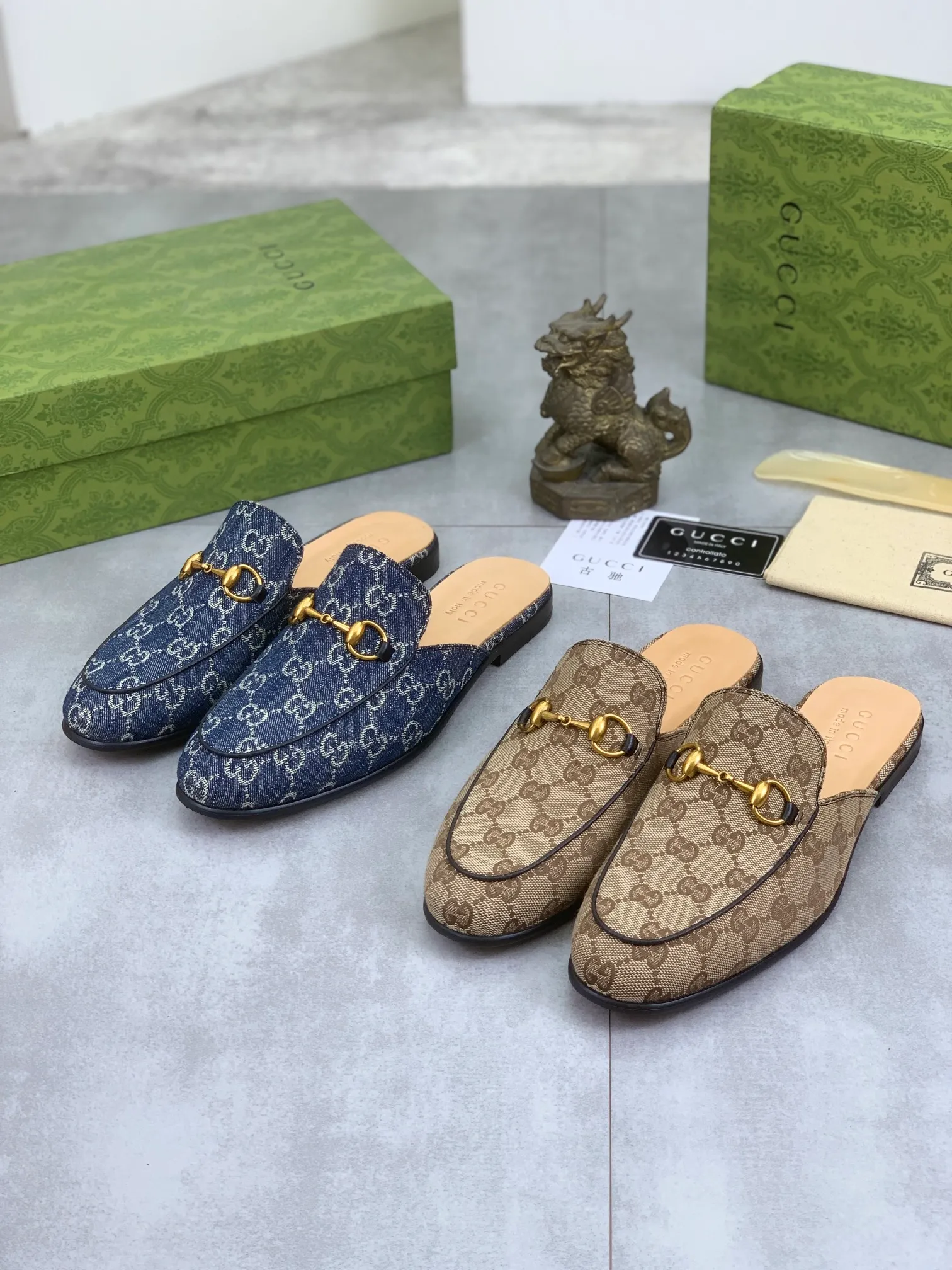 Men's Men's Shoes💰P480💰【New Style】Water-dyed Niuli High Quality Gucci half-drag business leather shoes hot selection (Gucci) official website latest Gucci half-drag 🎁 business leather shoes, hot style 💥 simple and elegant style, exclusive for trendy men. Unique official website latest brand original double G embossing Elements 👑 Original Gucci decoration, fashionable and elegant, fabric original calfskin ✅ Fully imported first-layer cowhide lining, official website designated wear-resistant, rubber business outsole, classic model taken at the counter in real life 🎬Number: 38-44 (45 46 customized) 2⃣️colors available